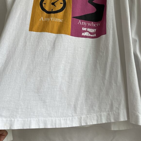 Vintage Best Fruit of the Loom single stitch graphic long sleeve tee white S: XL - Picture 9 of 9